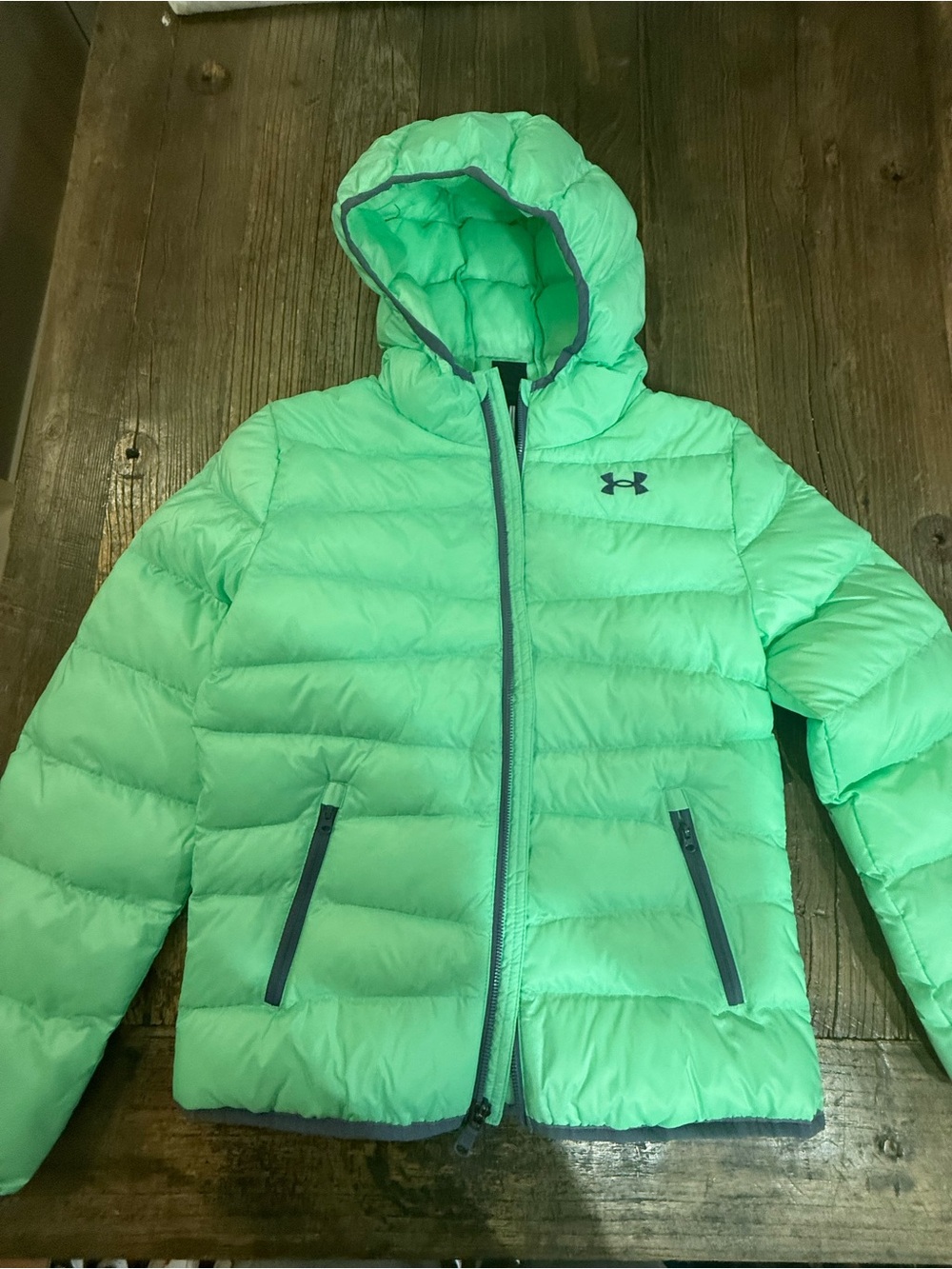 Under Armour Kids Mint Green Puffer Jacket